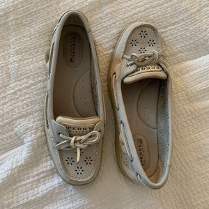 Sperry perforated boat shoes